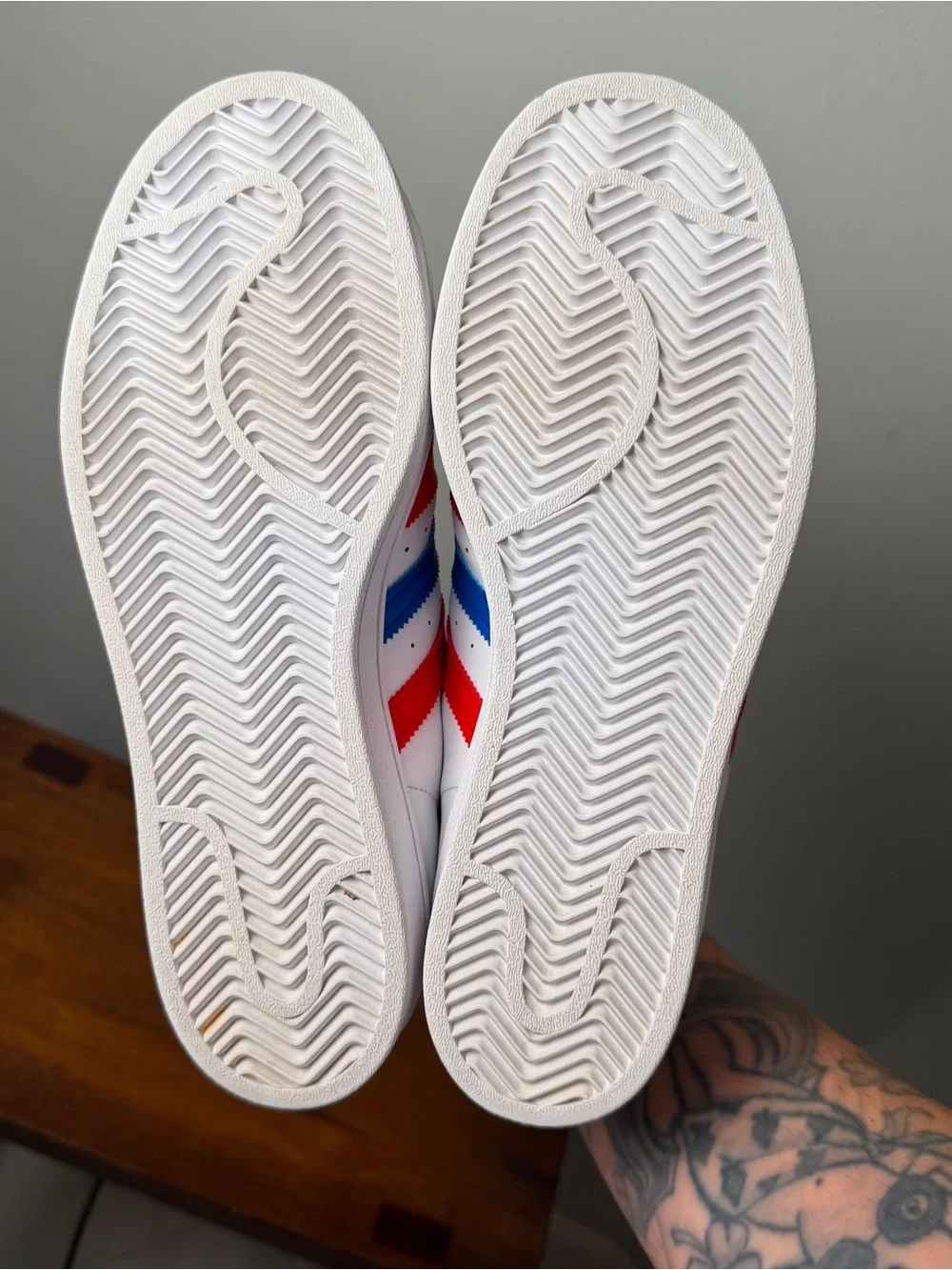 Adidas Superstar Americana VS FY3033 White Red Blue Men’s 7.5 EU 40 2/3